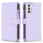 Custodia per telefono a conchiglia in pelle con portafoglio con cerniera a 9 slot per schede, For Samsung Galaxy S22+ 5G, For Samsung Galaxy S22 5G, For Samsung Galaxy A03s, For Samsung Galaxy A41