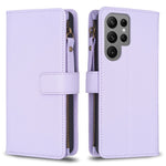 Custodia per telefono a conchiglia in pelle con portafoglio con cerniera a 9 slot per schede, For Samsung Galaxy A54 5G, For Samsung Galaxy S23 Ultra 5G, For Samsung Galaxy S23 5G, For Samsung Galaxy S20 FE