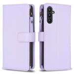 Custodia per telefono a conchiglia in pelle con portafoglio con cerniera a 9 slot per schede, For Samsung Galaxy A24 4G, For Samsung Galaxy A25 5G, For Samsung Galaxy M34 5G, For Samsung Galaxy A15
