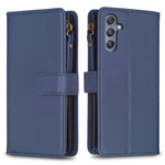 Custodia per telefono a conchiglia in pelle con portafoglio con cerniera a 9 slot per schede, For Samsung Galaxy A24 4G, For Samsung Galaxy A25 5G, For Samsung Galaxy M34 5G, For Samsung Galaxy A15