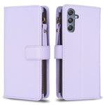 Custodia per telefono a conchiglia in pelle con portafoglio con cerniera a 9 slot per schede, For Samsung Galaxy A24 4G, For Samsung Galaxy A25 5G, For Samsung Galaxy M34 5G, For Samsung Galaxy A15