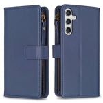 Custodia per telefono a conchiglia in pelle con portafoglio con cerniera a 9 slot per schede, For Samsung Galaxy A24 4G, For Samsung Galaxy A25 5G, For Samsung Galaxy M34 5G, For Samsung Galaxy A15