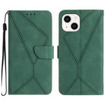 Custodia portafoglio in pelle goffrata per iPhone 16 e 15