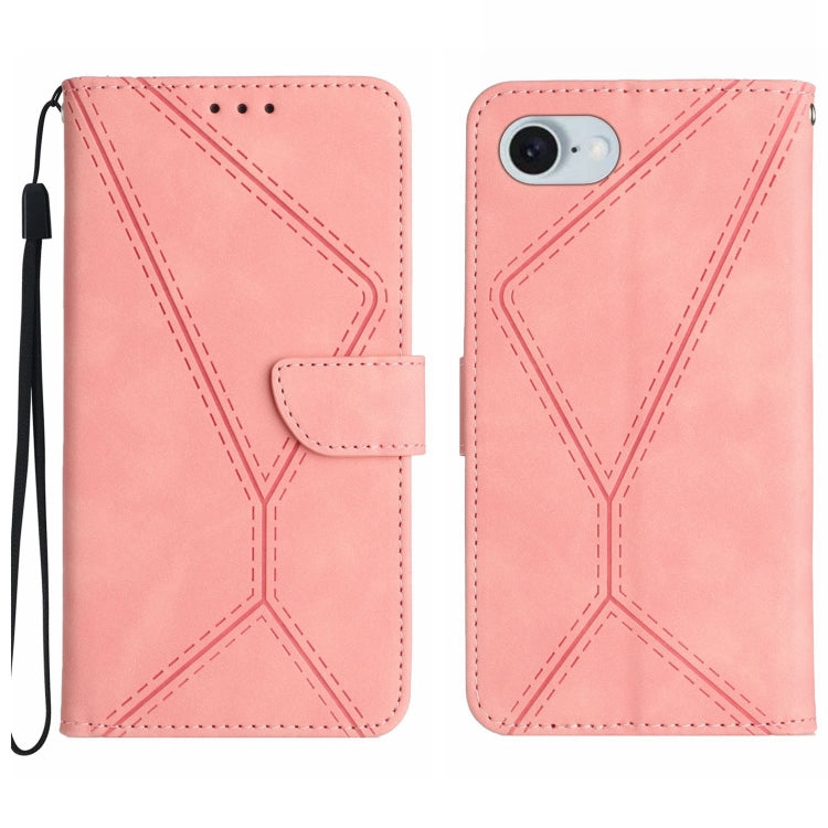 Custodia in pelle goffrata per iPhone 16 compatibile