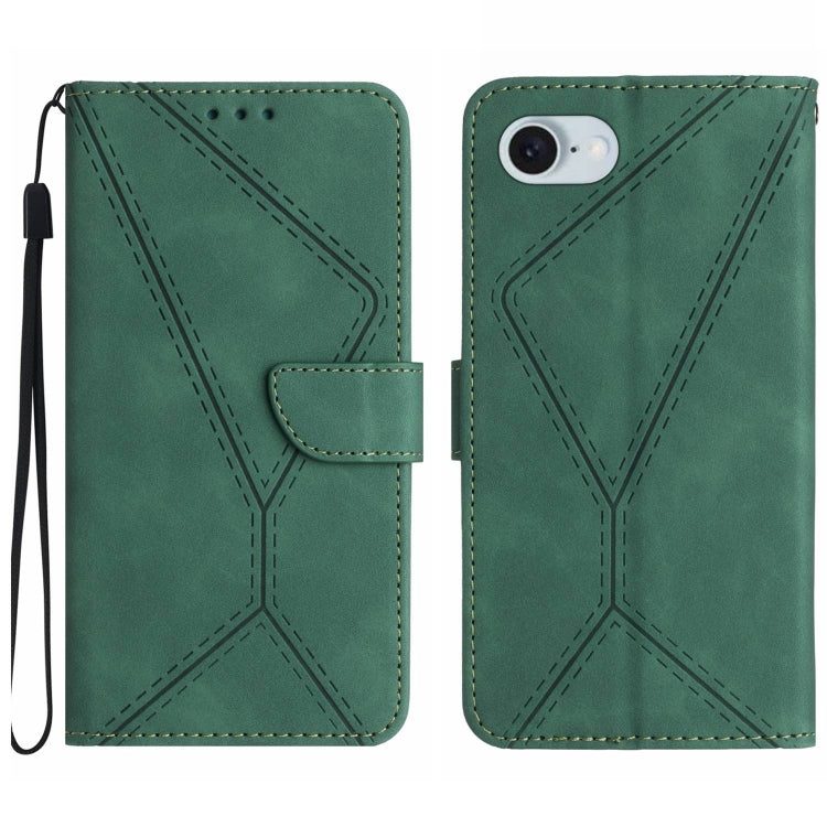 Custodia in pelle goffrata per iPhone 16 compatibile