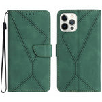 Custodia in pelle goffrata per iPhone 15 e 16