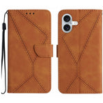 Custodia in pelle goffrata per iPhone 15 e 16