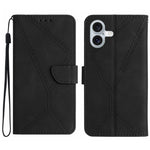 Custodia in pelle goffrata per iPhone 15 e 16