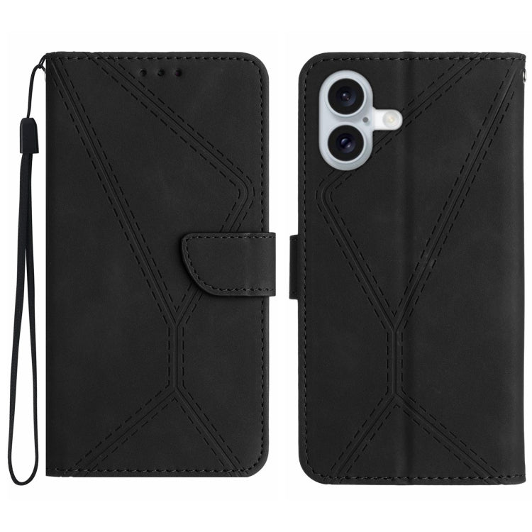 Custodia in pelle goffrata per iPhone 15 e 16