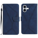 Custodia portafoglio in pelle goffrata per iPhone 16 e 15