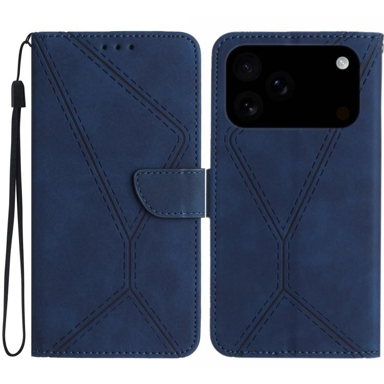 Custodia in pelle goffrata per iPhone 16 compatibile