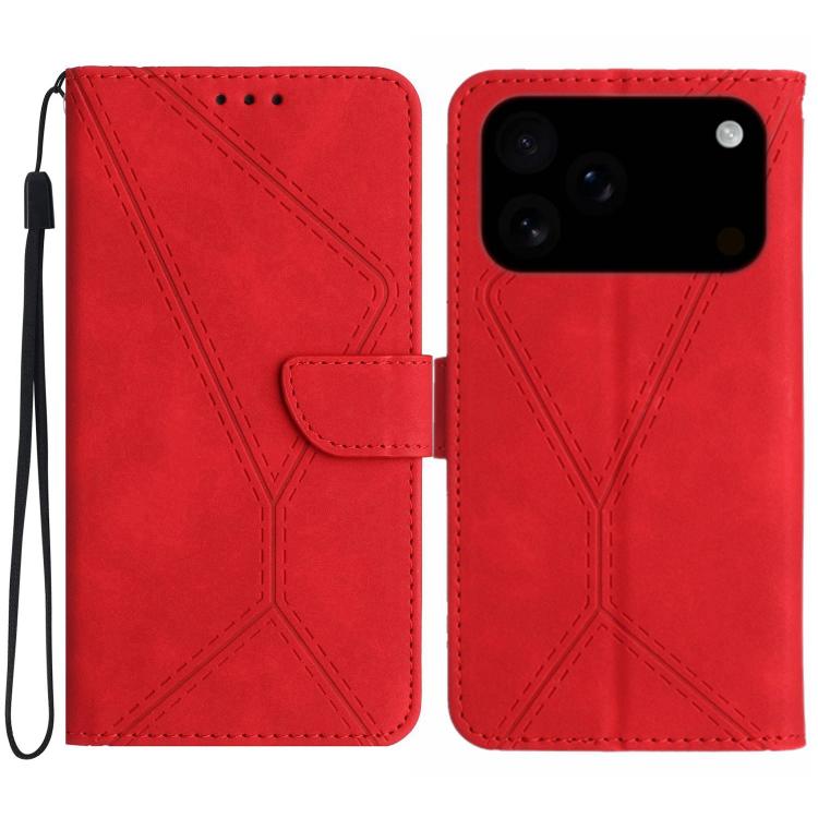 Custodia in pelle goffrata per iPhone 16 compatibile