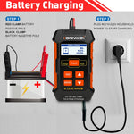 KONNWEI KW520 12V / 24V 3 in 1 tester batteria auto con funzione di rilevamento e riparazione e ricarica, KW520