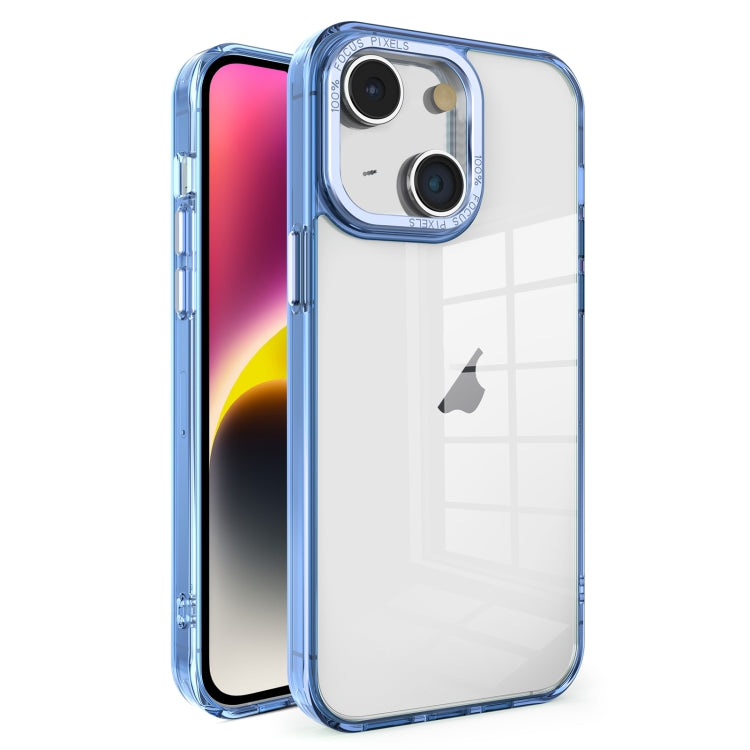 Custodia per telefono con cornice in cristallo TPU + PC elettrolitico, For iPhone 14 Plus, For iPhone 14, For iPhone 14 Pro, For iPhone 14 Pro Max