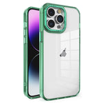 Custodia per telefono con cornice in cristallo TPU + PC elettrolitico, For iPhone 14 Plus, For iPhone 14, For iPhone 14 Pro, For iPhone 14 Pro Max