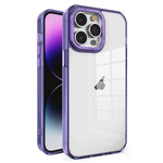 Custodia per telefono con cornice in cristallo TPU + PC elettrolitico, For iPhone 14 Plus, For iPhone 14, For iPhone 14 Pro, For iPhone 14 Pro Max
