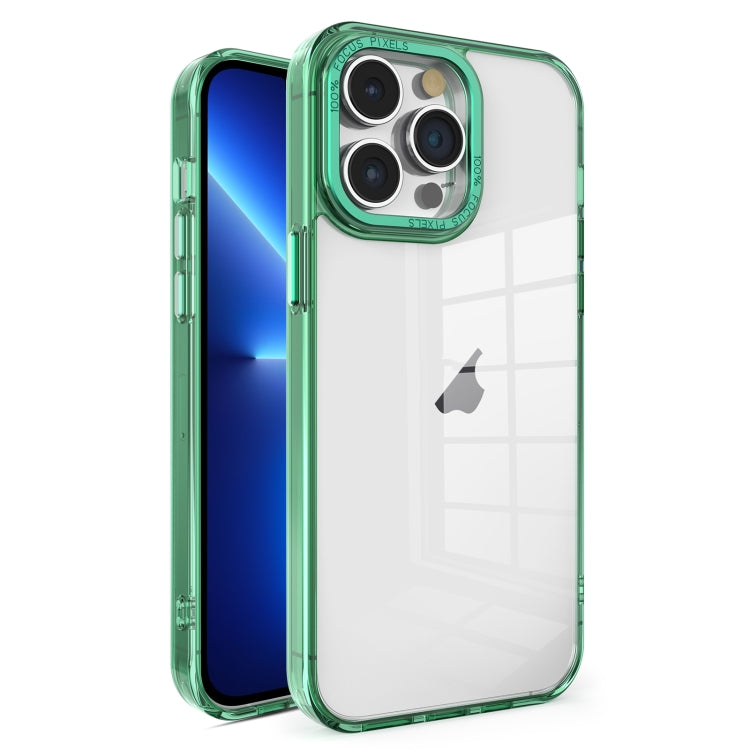Custodia per telefono con cornice in cristallo TPU + PC elettrolitico, For iPhone 13 Pro Max, For iPhone 13 Pro, For iPhone 13, For iPhone 12