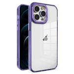 Custodia TPU con cornice in cristallo per iPhone 12 Pro Max