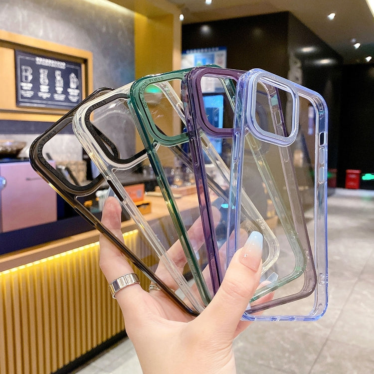 Custodia TPU con cornice in cristallo per iPhone 12 Pro Max