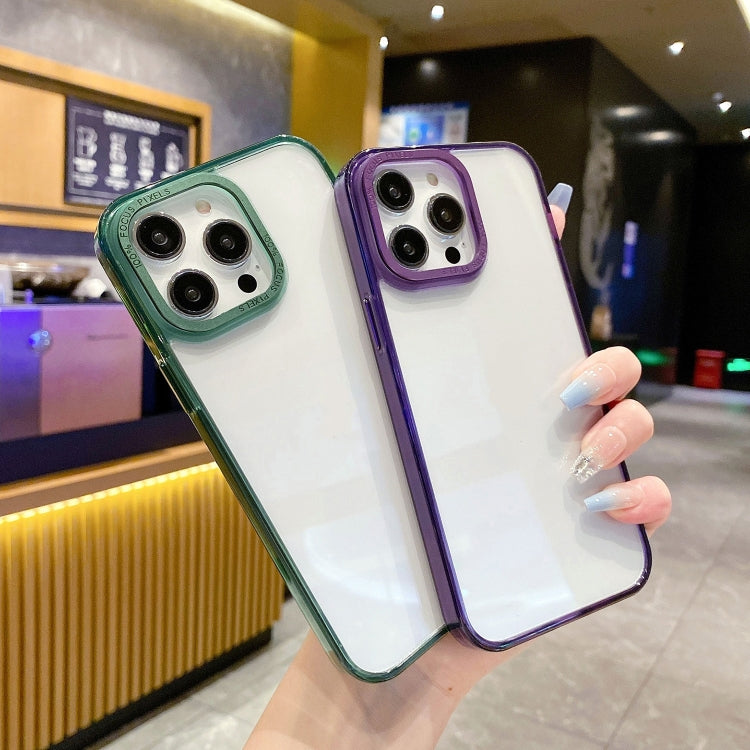 Custodia TPU con cornice in cristallo per iPhone 12 Pro Max