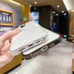 Custodia TPU con cornice in cristallo per iPhone 12 Pro Max