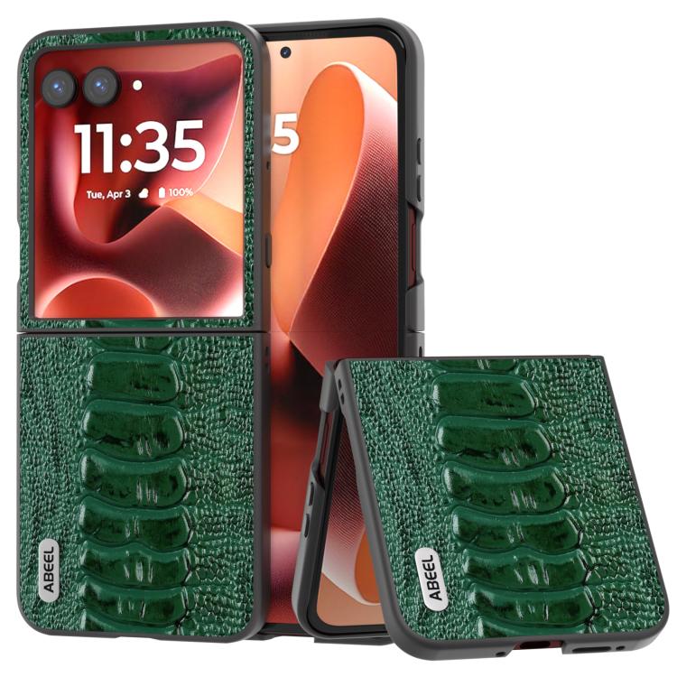ABEL Custodia per telefono serie Weilai in vera pelle, For Motorola Razr 60 Ultra, For Motorola Razr 50 Ultra, For Motorola Razr 50, For Motorola Razr 40, For Motorola Razr 40 Ultra