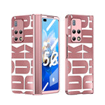 Custodia per telefono pieghevole galvanica integrata con cerniera, For Huawei Mate X2