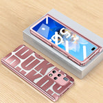 Custodia per telefono pieghevole galvanica integrata con cerniera, For Huawei Mate X2