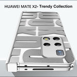 Custodia per telefono pieghevole galvanica integrata con cerniera, For Huawei Mate X2