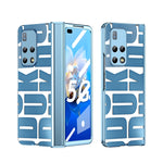 Custodia per telefono pieghevole galvanica integrata con cerniera, For Huawei Mate X2