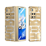 Custodia per telefono pieghevole galvanica integrata con cerniera, For Huawei Mate X2