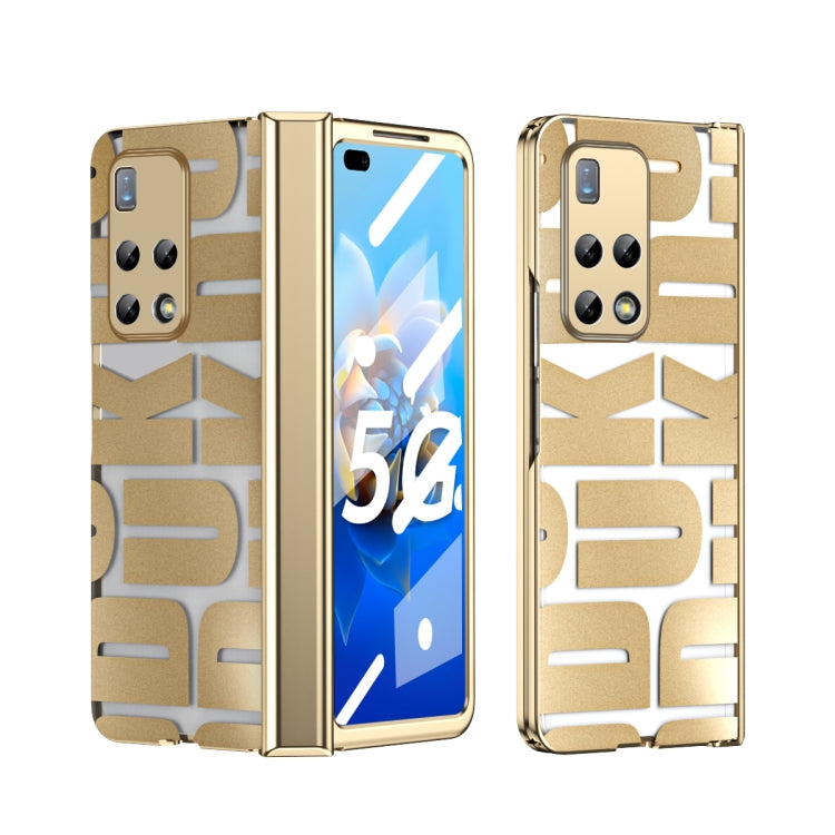 Custodia per telefono pieghevole galvanica integrata con cerniera, For Huawei Mate X2