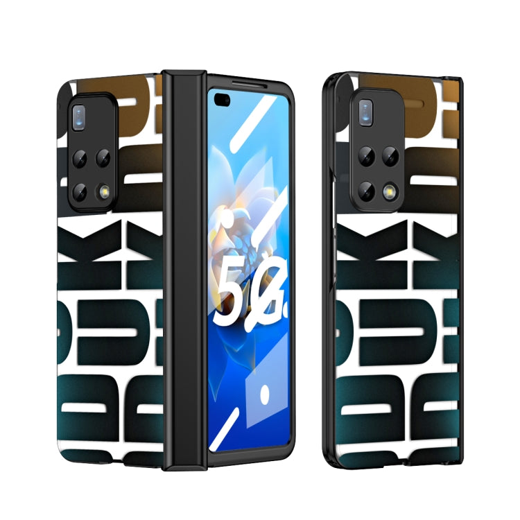 Custodia per telefono pieghevole galvanica integrata con cerniera, For Huawei Mate X2