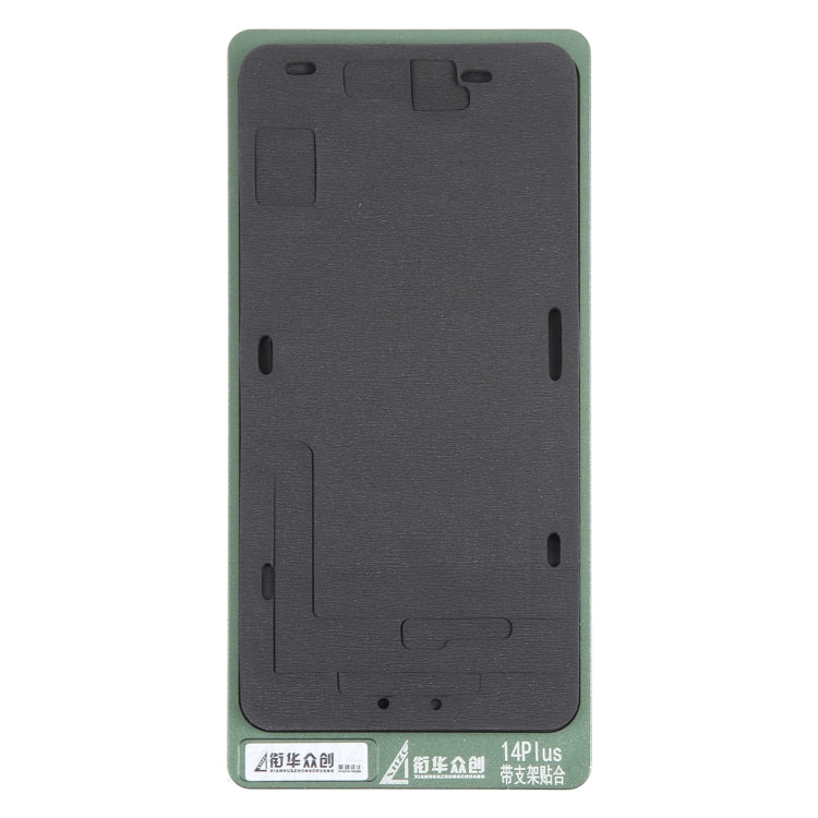 Schermo LCD con cornice per il posizionamento del tappetino per il posizionamento dello stampo fisso, For iPhone 14 Plus, For iPhone 14, For iPhone 14 Pro, For iPhone 14 Pro Max