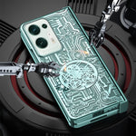 Custodia per telefono all-inclusive con placcatura elettrolitica integrata Legenda meccanica, For OPPO Find N2, For OPPO Find N