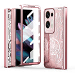 Custodia per telefono all-inclusive con placcatura elettrolitica integrata Legenda meccanica, For OPPO Find N2, For OPPO Find N