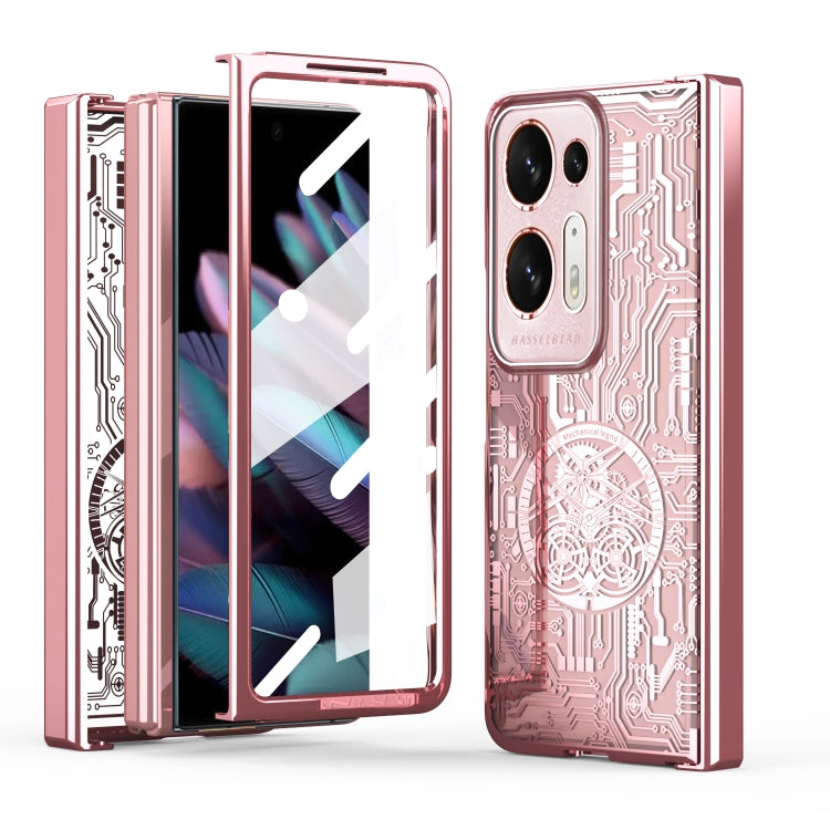 Custodia per telefono all-inclusive con placcatura elettrolitica integrata Legenda meccanica, For OPPO Find N2, For OPPO Find N