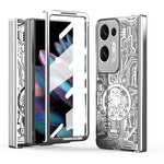 Custodia per telefono all-inclusive con placcatura elettrolitica integrata Legenda meccanica, For OPPO Find N2, For OPPO Find N