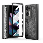 Custodia per telefono all-inclusive con placcatura elettrolitica integrata Legenda meccanica, For OPPO Find N2, For OPPO Find N
