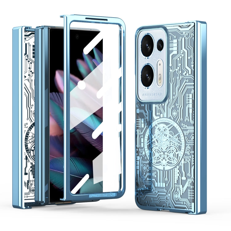 Custodia per telefono all-inclusive con placcatura elettrolitica integrata Legenda meccanica, For OPPO Find N2, For OPPO Find N