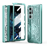 Custodia per telefono all-inclusive con placcatura elettrolitica integrata Legenda meccanica, For OPPO Find N2, For OPPO Find N