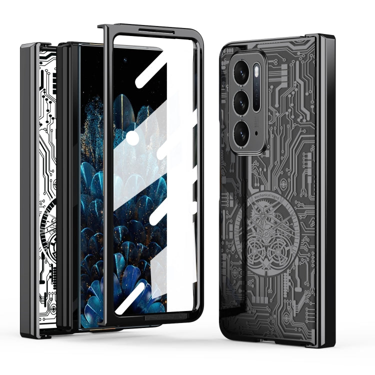 Custodia per telefono all-inclusive con placcatura elettrolitica integrata Legenda meccanica, For OPPO Find N2, For OPPO Find N