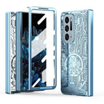 Custodia per telefono all-inclusive con placcatura elettrolitica integrata Legenda meccanica, For OPPO Find N2, For OPPO Find N