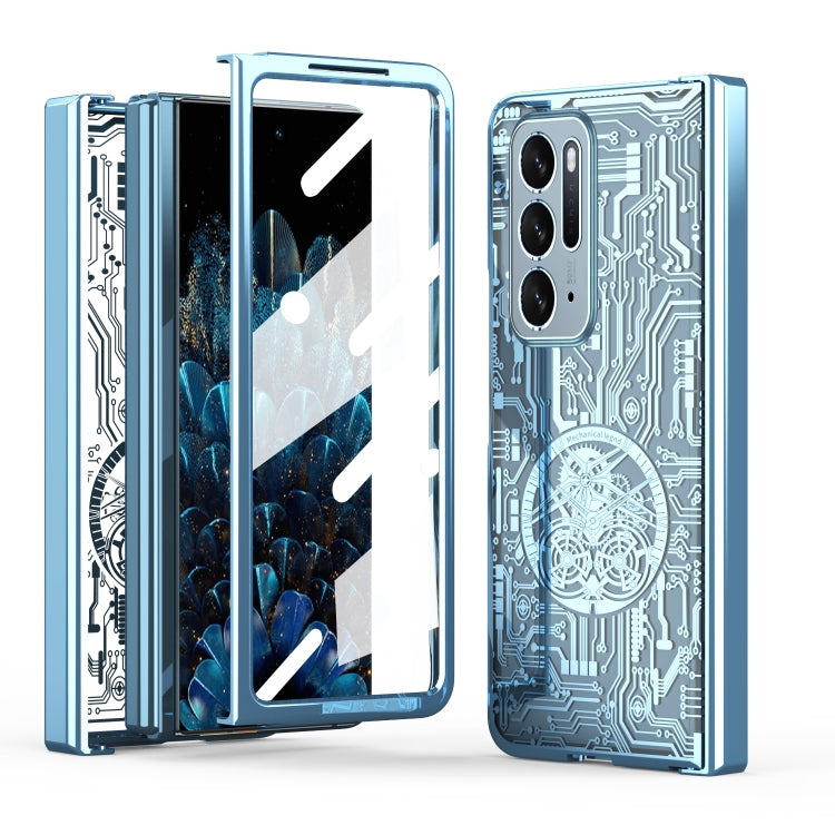 Custodia per telefono all-inclusive con placcatura elettrolitica integrata Legenda meccanica, For OPPO Find N2, For OPPO Find N