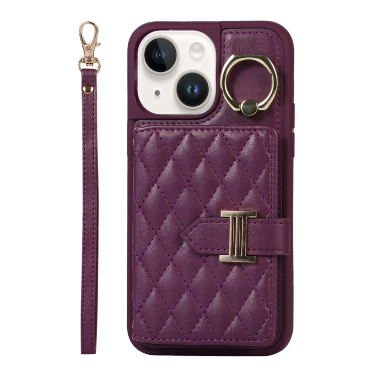 Custodia per telefono con porta carte orizzontale con porta carte con doppio cordino, For iPhone 14 Plus, For iPhone 14, For iPhone 14 Pro