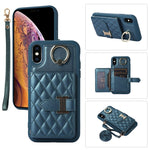Custodia per telefono con porta carte orizzontale con porta carte con doppio cordino, For iPhone XS Max