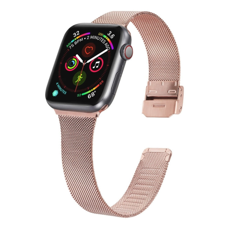 Cinturino in acciaio inossidabile milanese, For Apple Watch Series 8&7 41mm / SE 2&6&SE&5&4 40mm / 3&2&1 38mm, For Apple Watch Ultra 49mm / Series 8&7 45mm / SE 2&6&SE&5&4 44mm / 3&2&1 42mm                                                               ...
