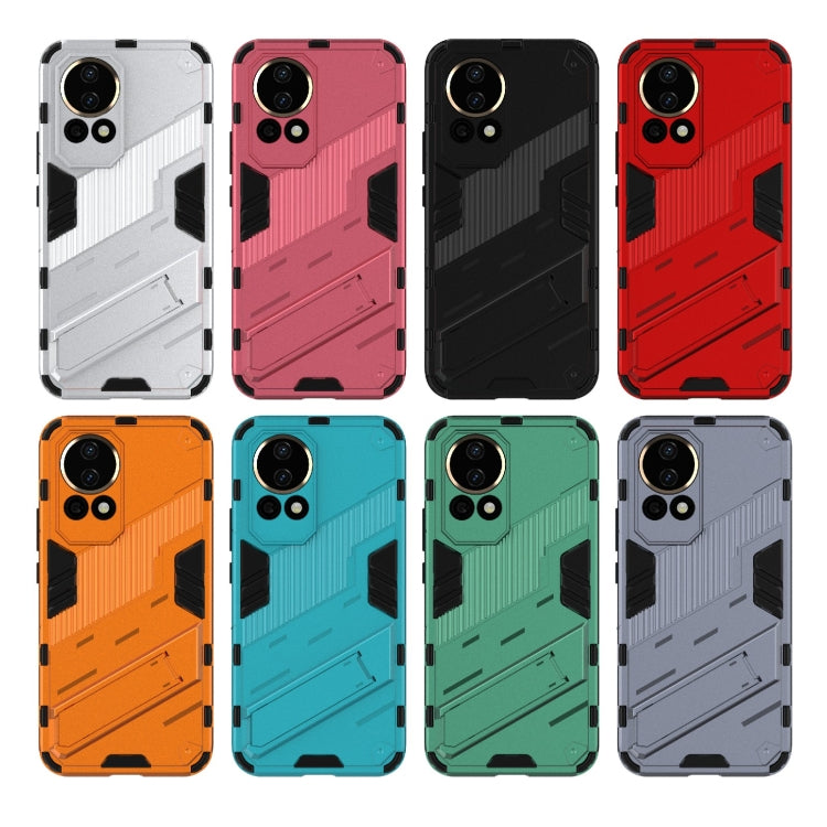 Punk Armor 2 in 1 PC + custodia per telefono in TPU con supporto, For Huawei nova 12 5G, For Huawei Mate 60, For Huawei Mate 60 Pro