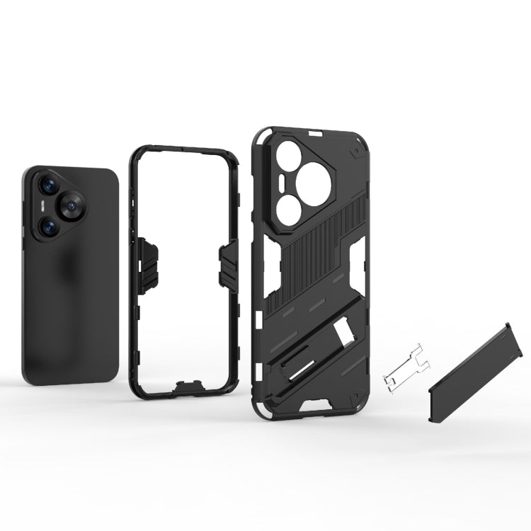 Punk Armor 2 in 1 PC + custodia per telefono in TPU con supporto, For Huawei Pura 70, For Huawei nova 11 SE, For Huawei nova 12 Pro