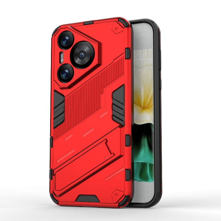 Punk Armor 2 in 1 PC + custodia per telefono in TPU con supporto, For Huawei Pura 70, For Huawei nova 11 SE, For Huawei nova 12 Pro
